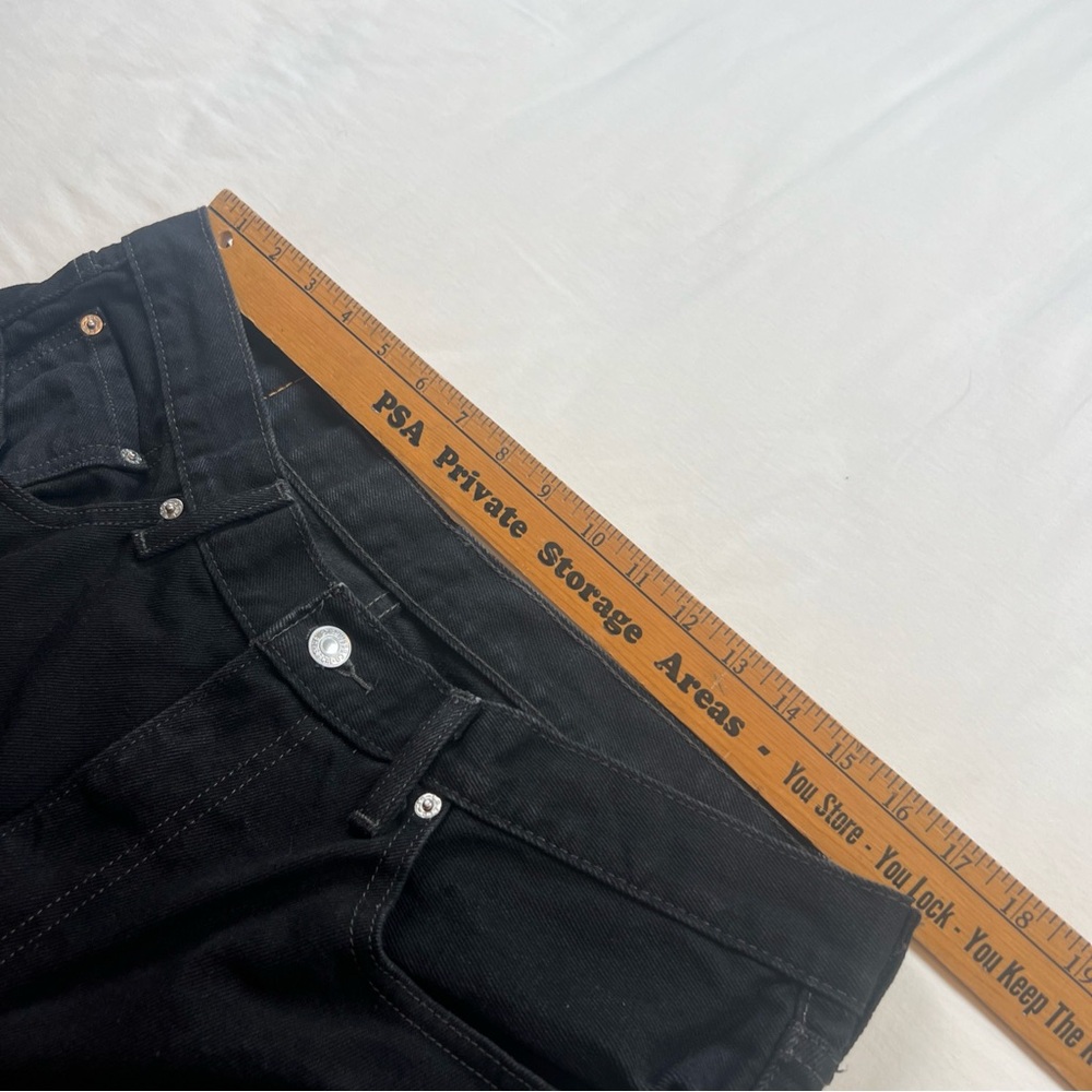 Levi’s 505 Men’s Straight Leg Black Jeans 36x32 Classic Denim - Picture 9 of 12